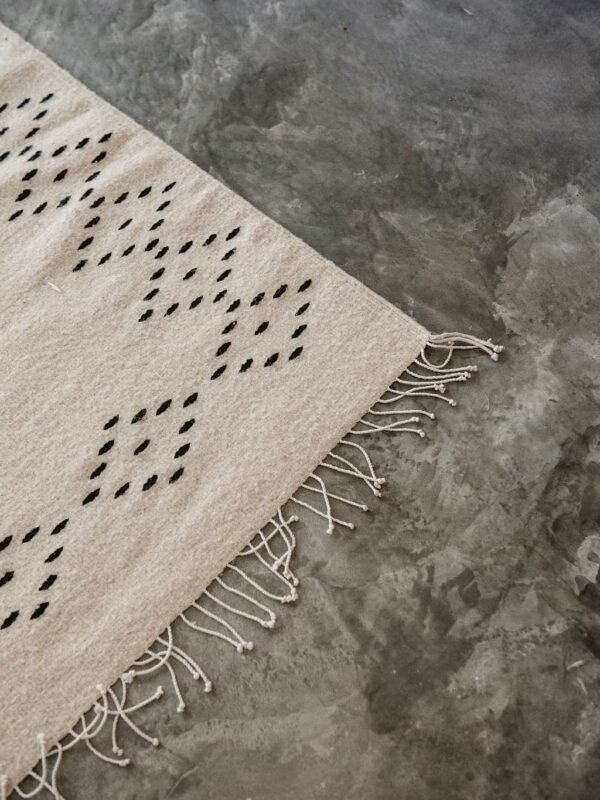 Handwoven Accent Wool Rug - Image 3