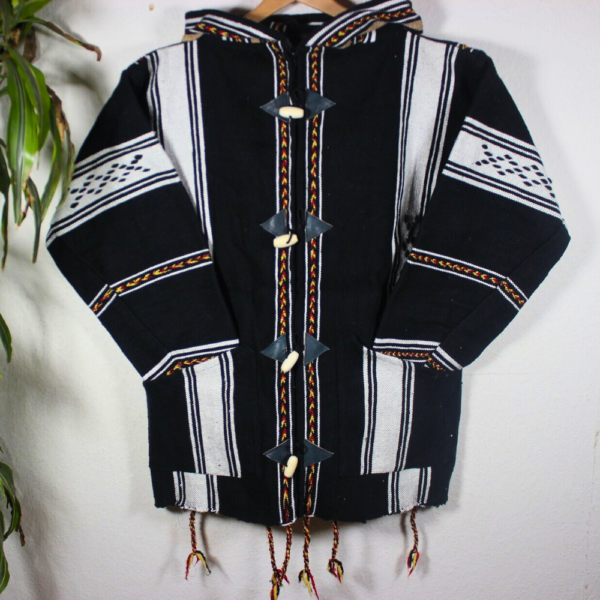 Berber Amazigh Jacket , Unisex Jacket , Festival &Hippie Jacket , Handmade Boho Clothing , Wool Jacket - Image 2