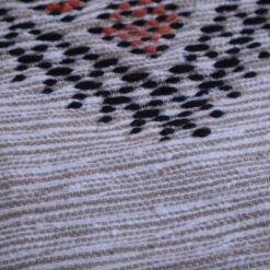 Handwoven Moroccan Rug – Cream with Multicolor Diamonds - Image 8