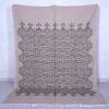 Moroccan blanket – 6.2 x 9 feet – handwoven kilim in beige and black – handmade kilim rug or throw