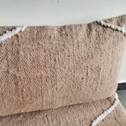 Top view of Moroccan beige sofa – handwoven low seating for timeless and calming decor