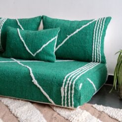 Green Moroccan Floor Couch Cover Set - Image 6
