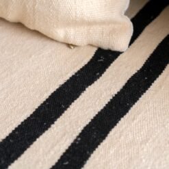 Cream and Black Moroccan Floor Couch Cover Set - Image 9