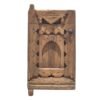Berber carvings and natural texture on vintage cedar wood panel