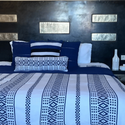 Handwoven Moroccan Blanket – Embroidered Boho Throw - Image 10