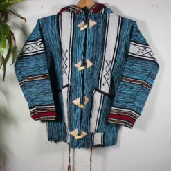 Handmade Turquoise Hoodie - Image 4