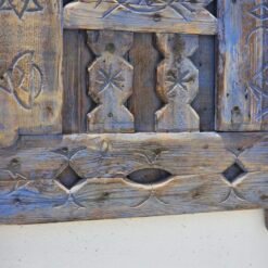 Bottom Panel Close-Up 30.jpg - Rustic Moroccan Window with Blue Accents