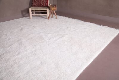 Custom Solid White Moroccan Rug - Image 4