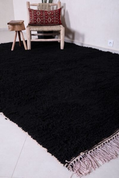 Custom Solid Brown Moroccan Rug - Image 6