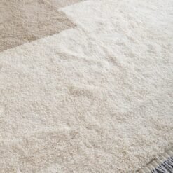 Custom Ivory and Taupe Moroccan Wool Rug - Image 6