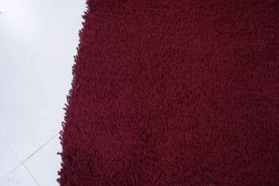 Custom Solid Burgundy Moroccan Rug - Image 7