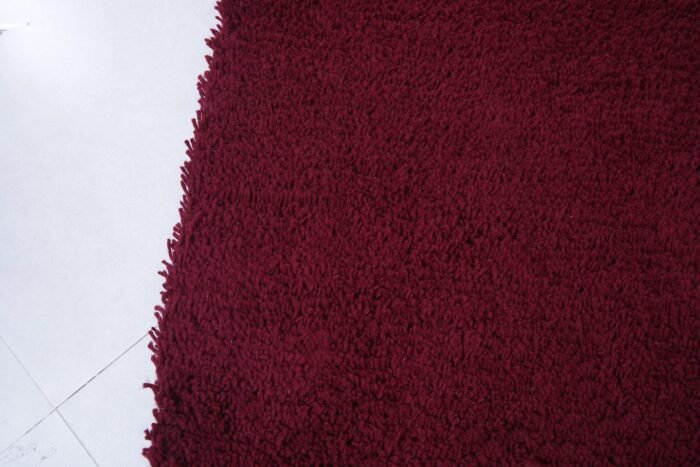 Custom Solid Burgundy Moroccan Rug - Image 7