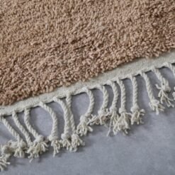 Custom Solid Sand Brown Moroccan Rug - Image 6