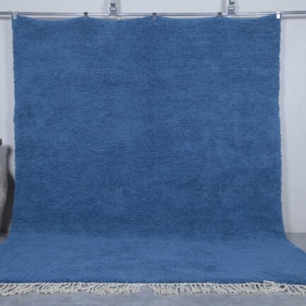 Moroccan Beni Ourain rug, featuring clean lines and traditional craftsmanship. Adds warmth to any living room or bedroom.