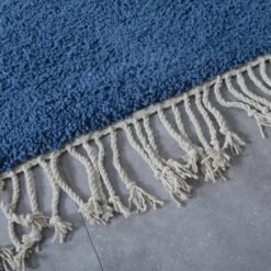 Custom Solid Teal Blue Moroccan Rug - Image 6