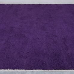 Custom Solid Royal Purple Moroccan Rug - Image 6