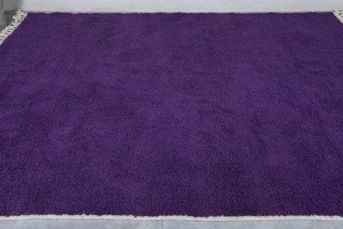 Custom Solid Royal Purple Moroccan Rug - Image 6