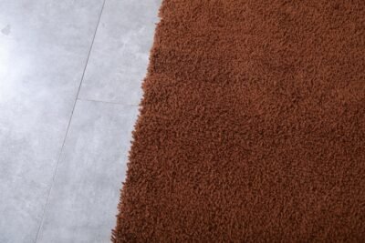 Custom Solid Dark Brown Moroccan Rug - Image 6