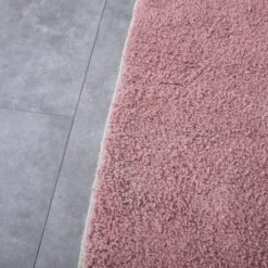 Custom Solid Millennial Pink Moroccan Rug - Image 8