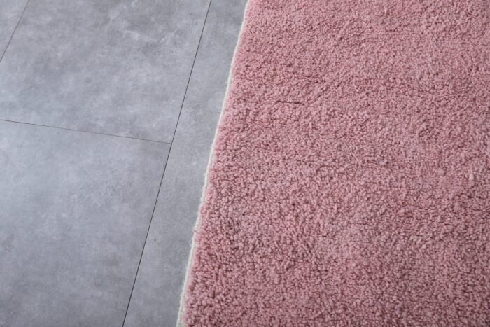 Custom Solid Millennial Pink Moroccan Rug - Image 8