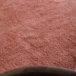 solid blush pink Moroccan Beni Ourain rug.