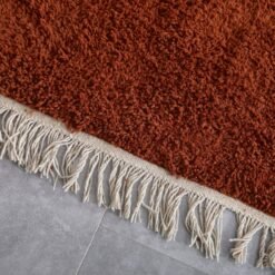 Custom Solid Warm Terracotta Moroccan Rug - Image 6