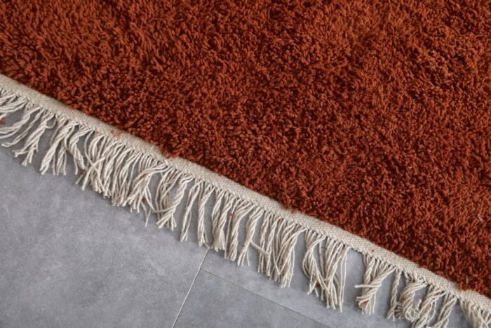 Custom Solid Warm Terracotta Moroccan Rug - Image 6