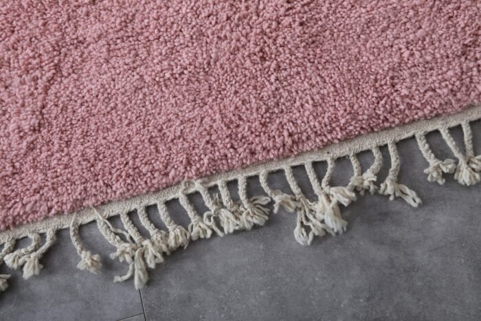 Custom Solid Millennial Pink Moroccan Rug - Image 7