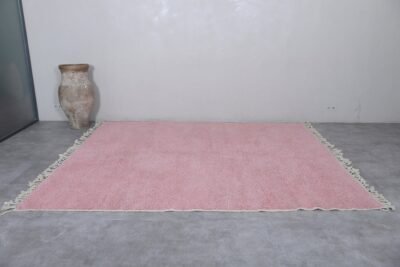 We are committed to make this Hand knotted Moroccan rug for you by using genuine Moroccan lambs wool; professional Moroccan women artists will be working on your order.