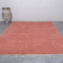 Custom Solid Blush Pink Moroccan Rug - Image 4