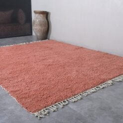 Moroccan blush pink rug made from 100% natural wool.