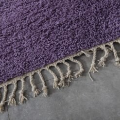 Custom Solid Iris Purple Moroccan Rug - Image 7