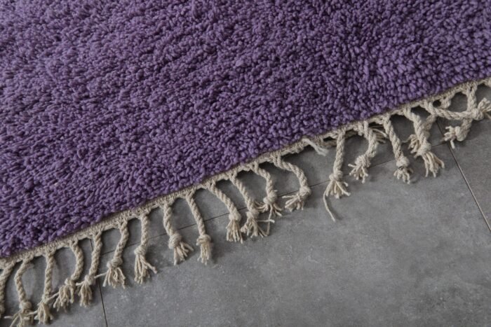Custom Solid Iris Purple Moroccan Rug - Image 7