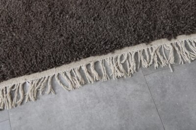 Custom Solid Dark Gray Moroccan Rug - Image 7