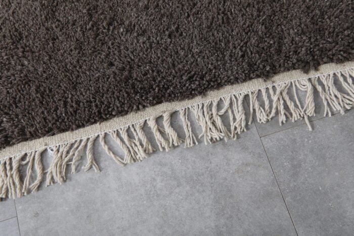 Custom Solid Dark Gray Moroccan Rug - Image 7