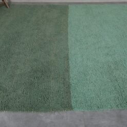 Custom Green and Pistachio Wool Moroccan Rug - Image 5