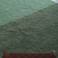 Custom Green and Pistachio Wool Moroccan Rug - Image 6