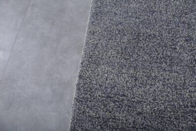 Custom Solid Charcoal Gray Moroccan Rug - Image 7