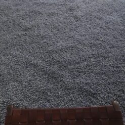 Custom Solid Charcoal Gray Moroccan Rug - Image 5