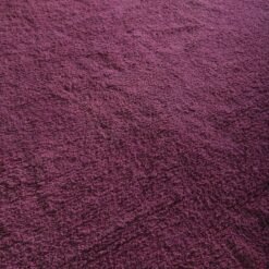 Custom Solid Plum Wool Moroccan Rug - Image 8