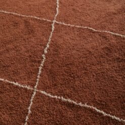 Custom Terracotta and Ivory Moroccan Wool Rug - Image 6
