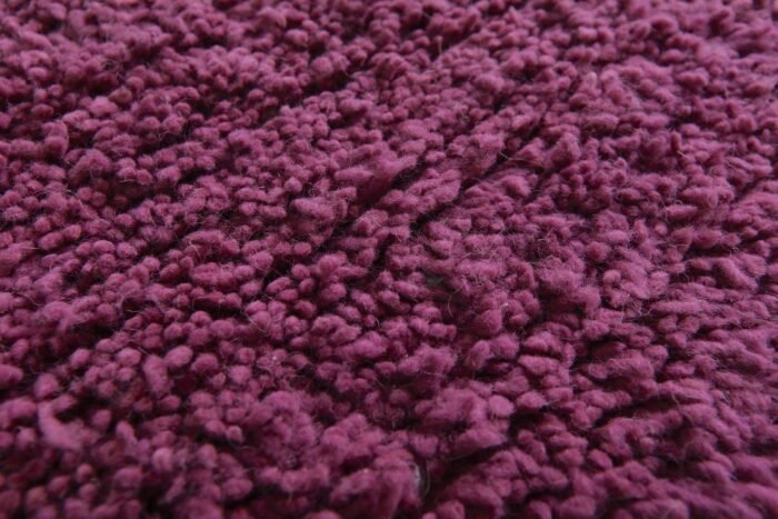 Custom Solid Plum Wool Moroccan Rug - Image 7