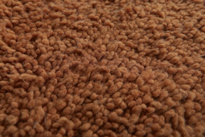 Custom Solid Rust Wool Moroccan Rug - Image 8