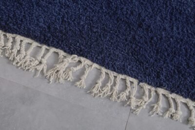 Custom Solid Cobalt Blue Moroccan Rug - Image 7