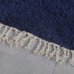 Custom Solid Cobalt Blue Moroccan Rug - Image 7