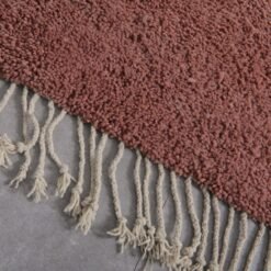 Custom Solid Rust Brown Moroccan Rug - Image 7