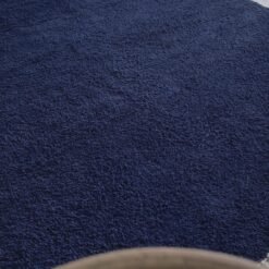 Custom Solid Cobalt Blue Moroccan Rug - Image 6