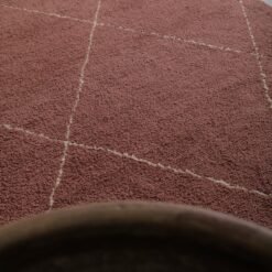 Custom Chestnut and Ivory Moroccan Wool Rug - Image 6