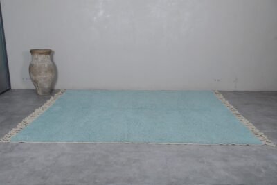 Moroccan rug turquoise color - Handmade berber rug - Custom area rug - Beni ourain rug - Moroccan rug - Wool rug - Morocco rug