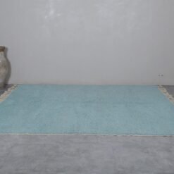 Moroccan rug turquoise color - Handmade berber rug - Custom area rug - Beni ourain rug - Moroccan rug - Wool rug - Morocco rug